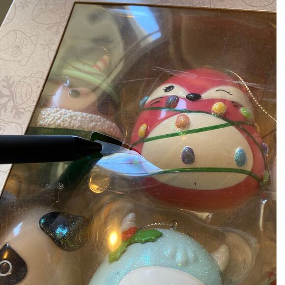 Original Squishmallows Christmas Tree Set of 10 Ornaments by Kurt Adler New READ - Picture 2 of 10